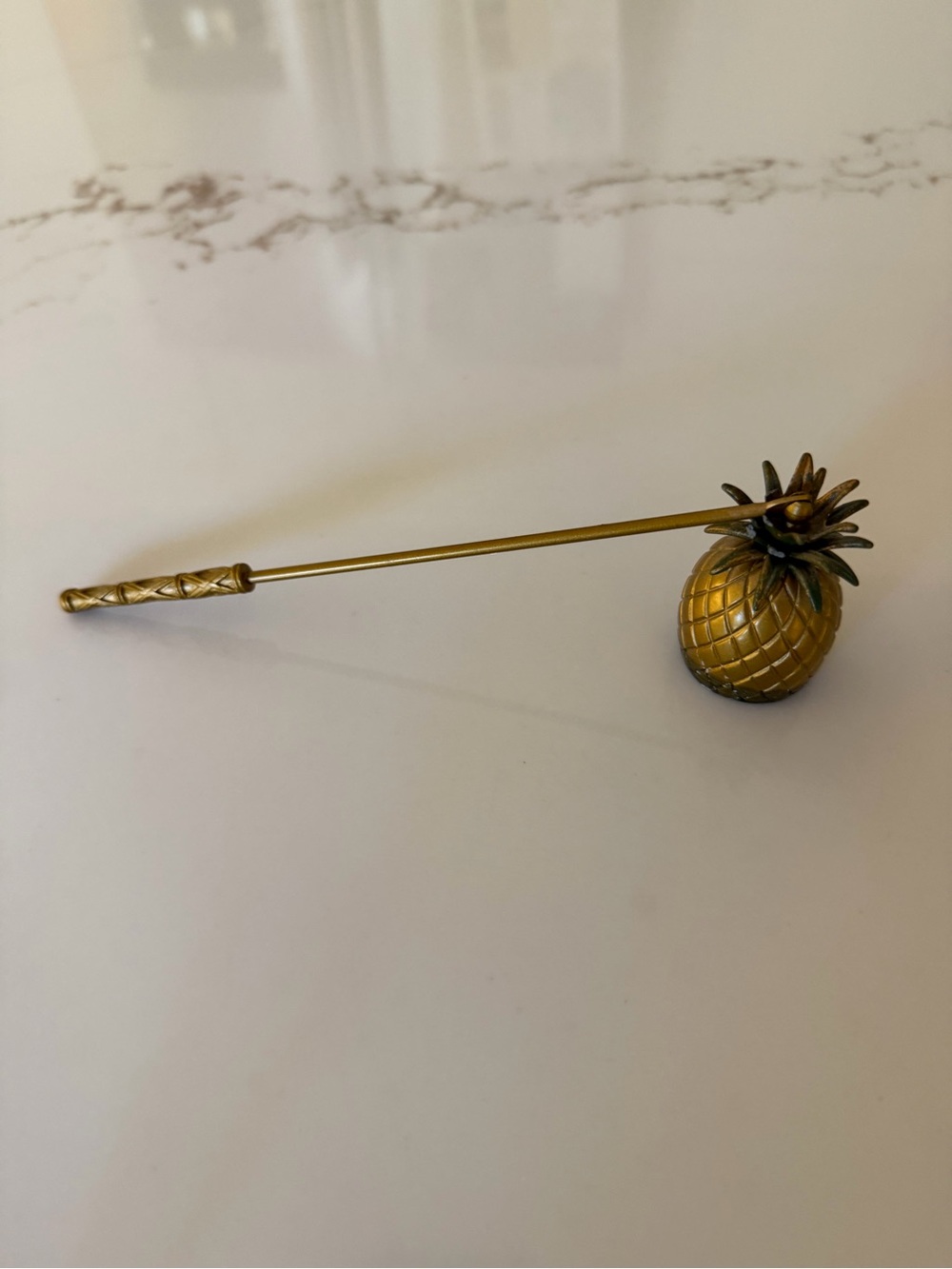 PartyLite Pineapple Brass Metal Candle Snuffer Vintage